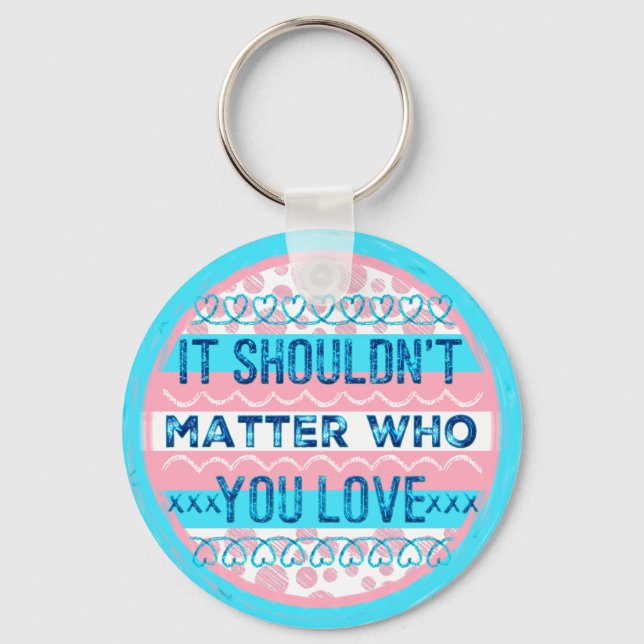 It Shouldn't Matter Who You Love Keychain (Front)