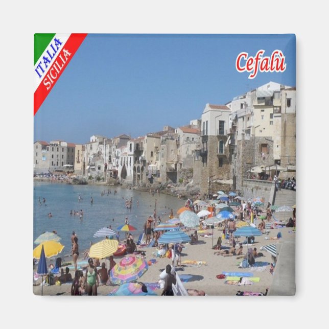 IT - Sicily - Cefalù - Beach Magnet (Front)