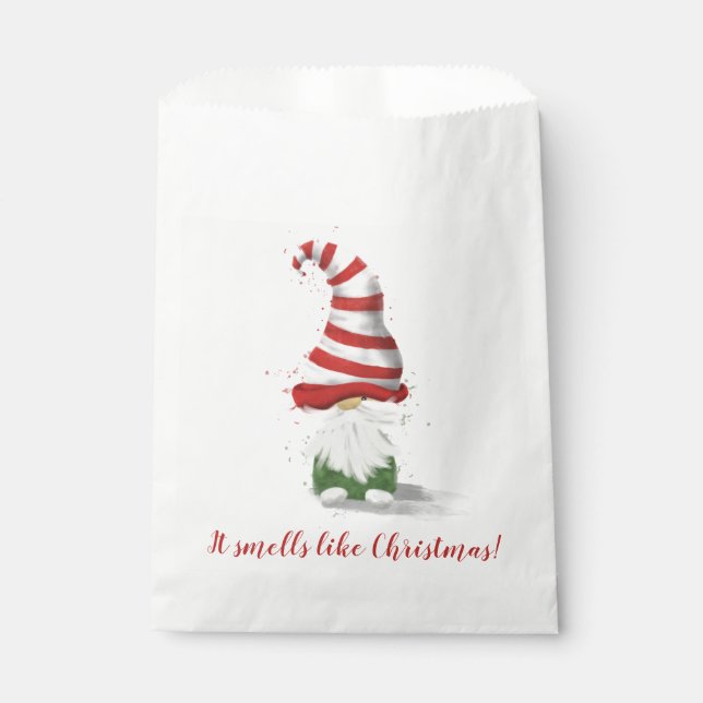 It smells like Christmas - Gnome 3 Favour Bag (Front)