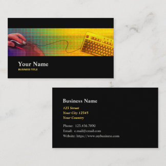 IT Specialist Programmer Coder Business Card