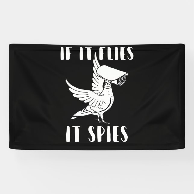 It Spies Conspiracy Theory Birds Aren’t Real Banner (Horizontal)