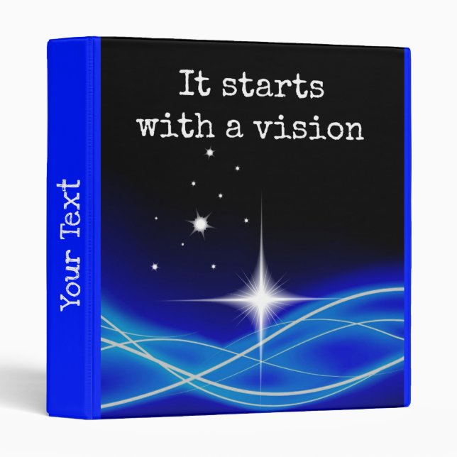It Starts With A Vision Binder (Front/Spine)