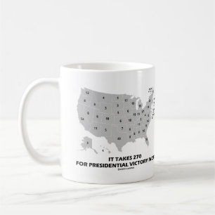 It Takes 270 For Presidential Victory In 2024 Map Coffee Mug