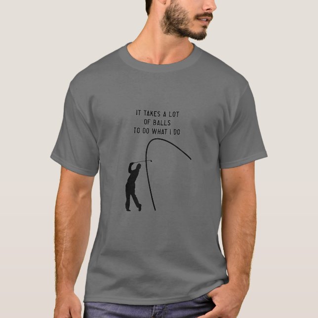 It Takes A Lot Of Balls Funny Golf Slice Tee Golfi (Front)