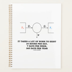 It Takes A Lot Of Work To Exist Thermodynamics Planner