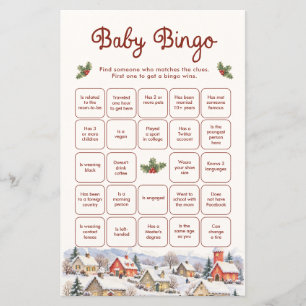 It takes a Village Baby Shower Bingo Game