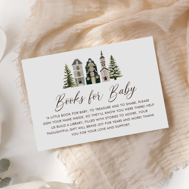 It Takes a Village Baby Shower  Books for Baby Enclosure Card (Creator Uploaded)