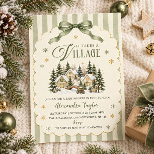 It takes a Village Baby Shower Invitation