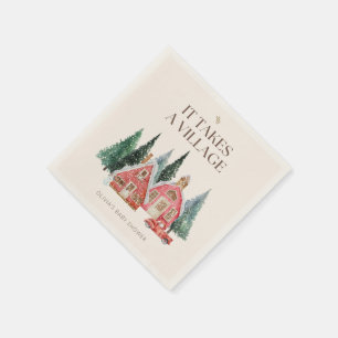 It takes a village baby shower Paper Napkin
