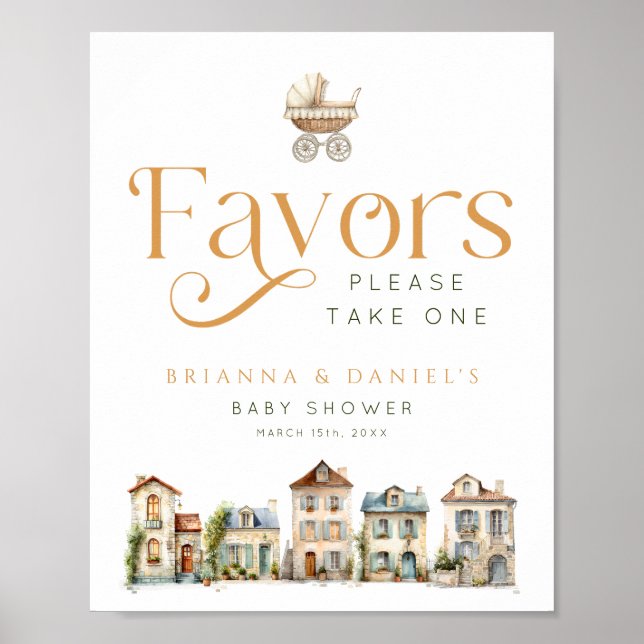 It Takes a Village Favors Please Take One Sign (Front)