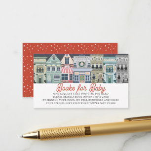 It Takes A Village Holiday Baby Book Request Enclosure Card