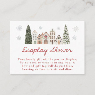 It Takes a Village Snowflake Display Shower Enclosure Card