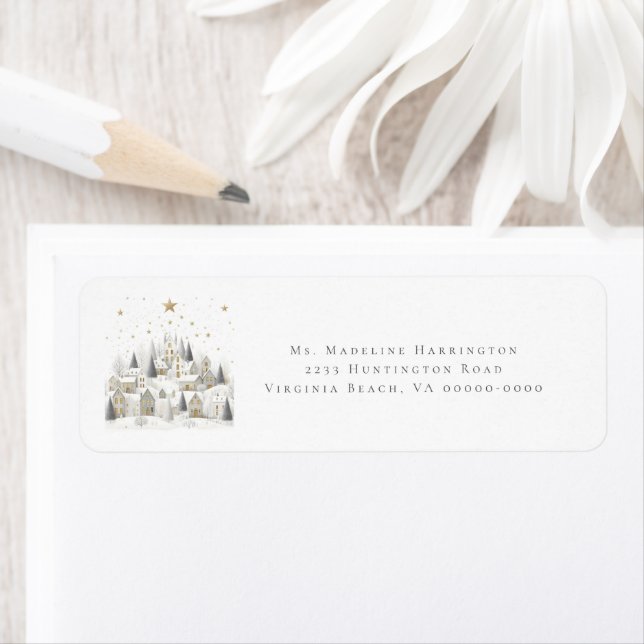 It Takes a Village Snowy Whimsical Baby Shower  (Insitu)