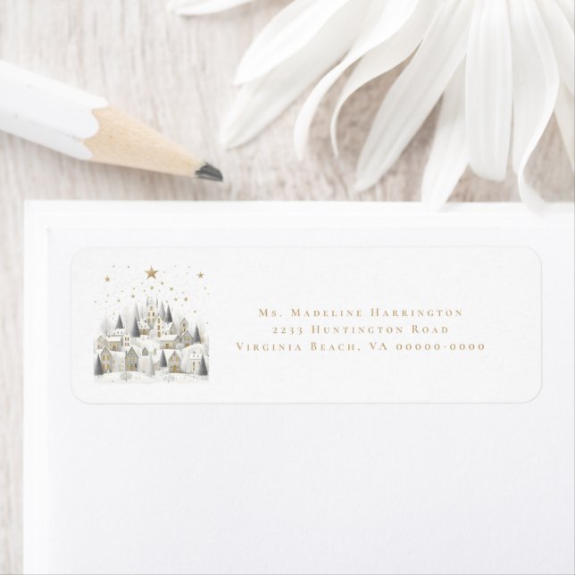 It Takes a Village Snowy Whimsical Baby Shower  (Insitu)