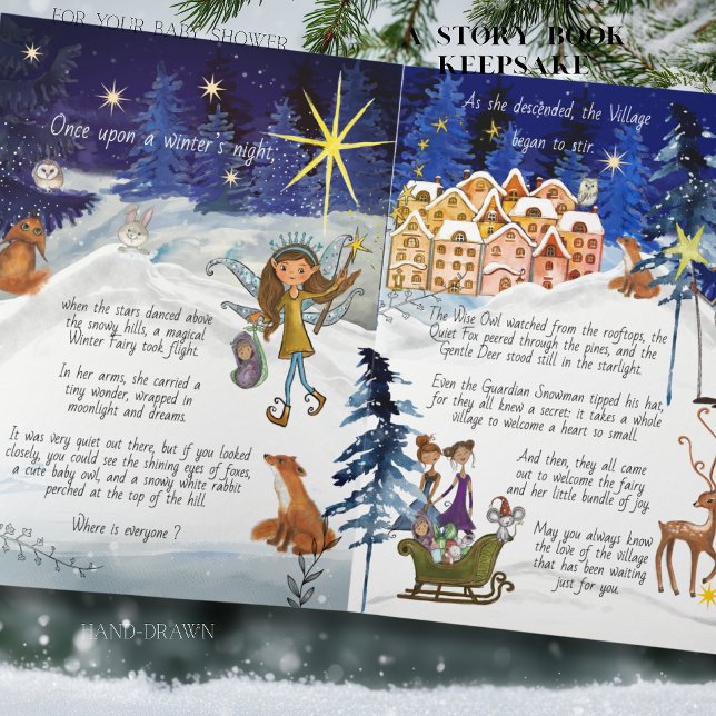 It Takes a Village Winter Fairy Storybook Keepsake Card (It Takes a Village Winter Fairy Storybook Keepsake Card- inside)