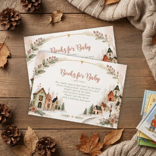 It takes a Village Winter Vintage Baby Shower  Enclosure Card
