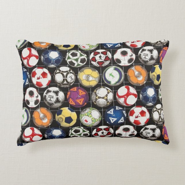 It Takes Balls to Play Soccer Decorative Pillow (Front)