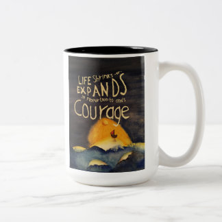 It Takes Courage Two-Tone Mug