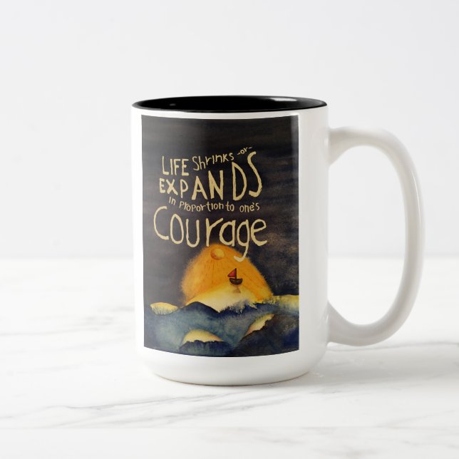It Takes Courage Two-Tone Mug (Right)