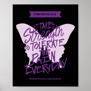 It Takes Strength To Tolerate The Pain Everyday  Poster
