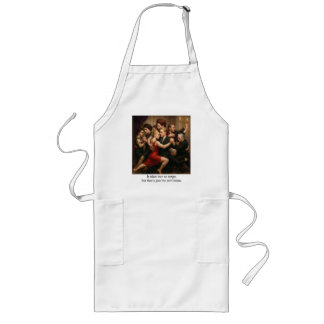 It takes two to tango long apron