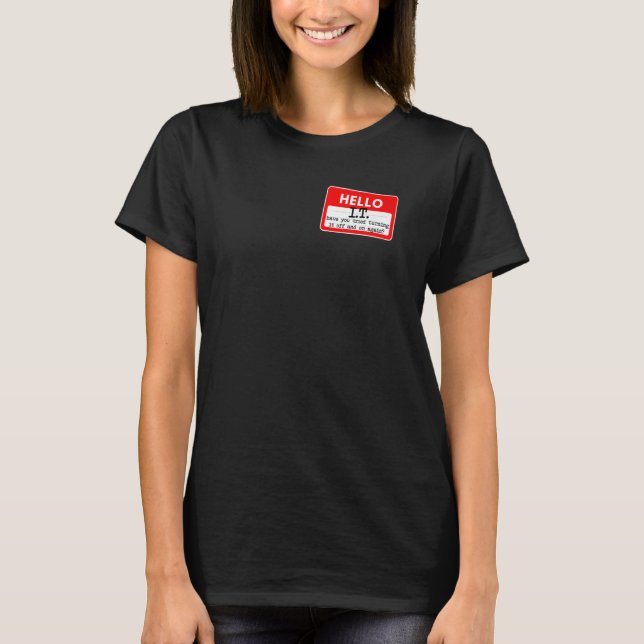 IT Tech Support IT Helpdesk Computer Geeks T-Shirt (Front)