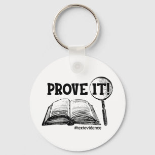 It Text Evidence Funny Testing Day Gifts For Teach Keychain