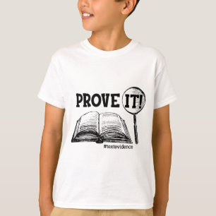 It Text Evidence Funny Testing Day Gifts For Teach T-Shirt