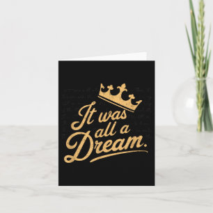 It Was A Dream Men Women Rap 1990s Music Hip Hop  Card