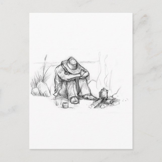 It was a long night.... postcard (Front)