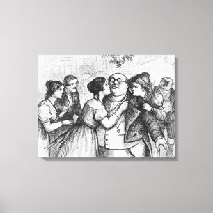 It was a pleasant thing to see Mr. Pickwick Canvas Print