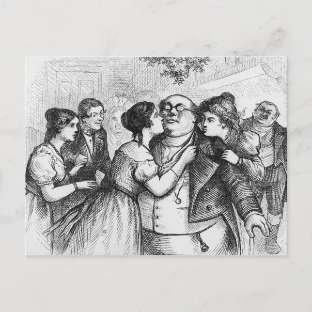 It was a pleasant thing to see Mr. Pickwick Postcard (Front)