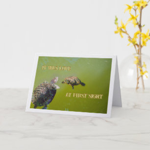 It Was Love At First Sight /Happy Anniversary Card
