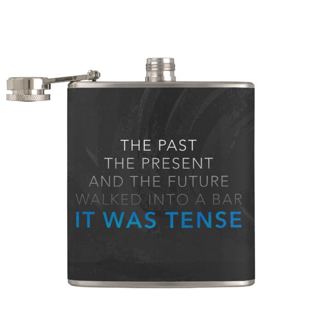 It Was Tense Hip Flask (Opened)