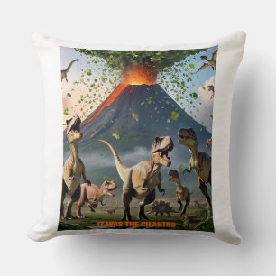 It Was the Cilantro – Funny Dinosaur Throw Pillow