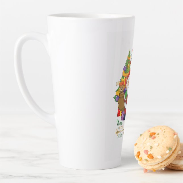 It was the night before Christmas Season Latte Mug (In Situ)
