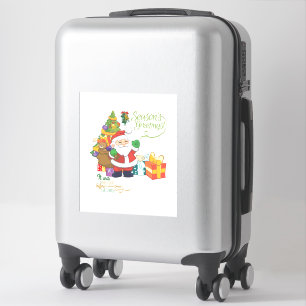 It Was The Night Before Custom-Cut Vinyl Sticker