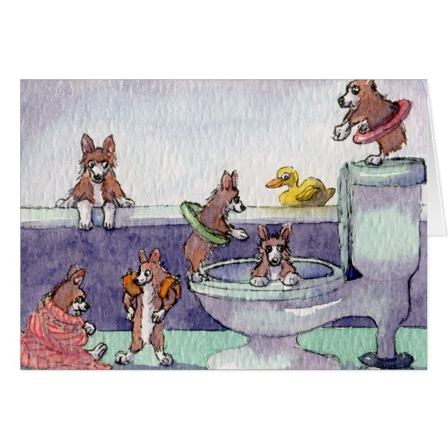 It Was Their Very Own Indoor Swimming Pool CARD (Front Horizontal)