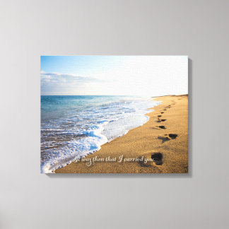 It was then that I carried you. 20x16 Canvas Print