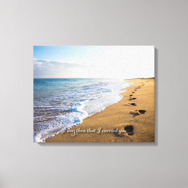 It was then that I carried you. 20x16 Canvas Print (Front)