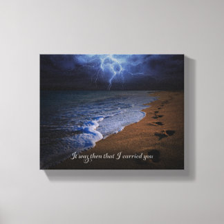 It was then that I carried you - Canvas Print