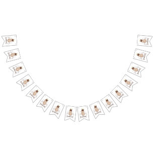 It Wasn't Me angel pug funny quote    Bunting Flags