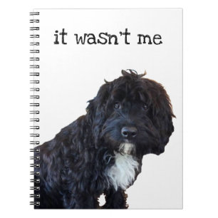 It Wasn't Me Cockapoo Notebook