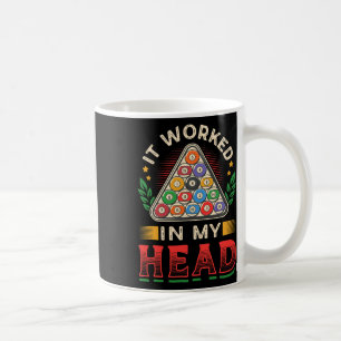 It Worked In My Head Pool Billiards Coffee Mug