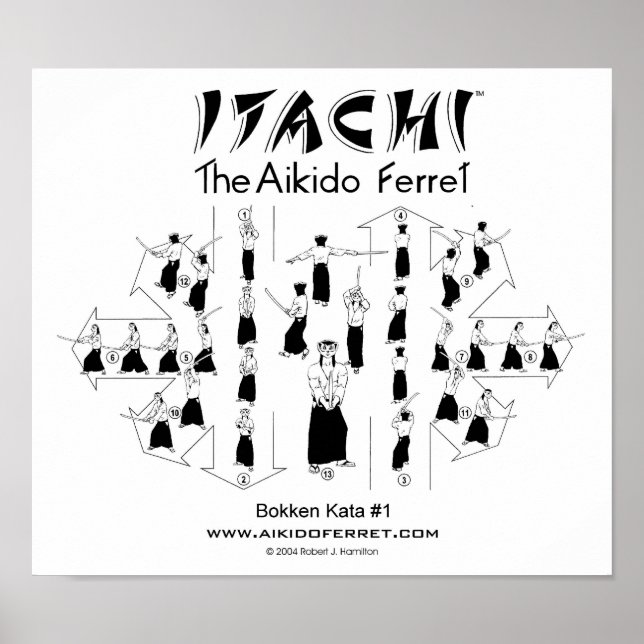 Itachi Bokken Kata #1 Poster (Devant)