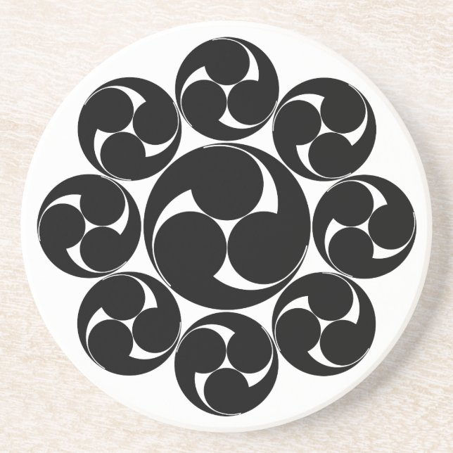 Itakura swirl (Sugaki) Coaster (Front)