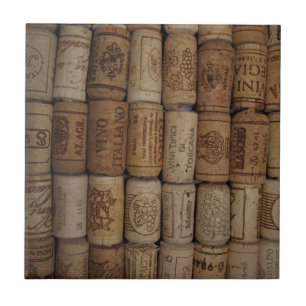 Italain Wine Cork Collection Tile