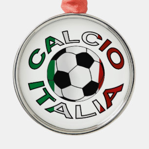 Italia Calcio Italy Football Metal Ornament