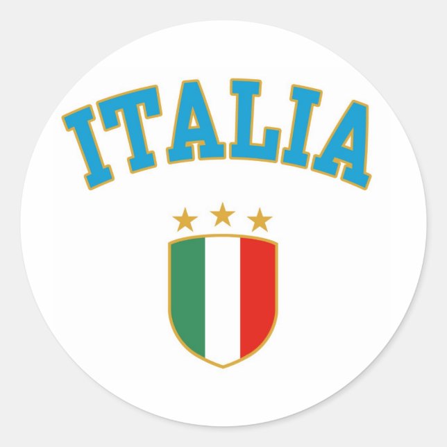 Italia Classic Round Sticker (Front)