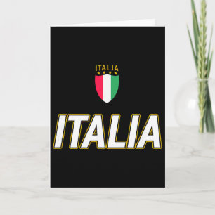 Italia Design, Italian Soccer Jersey Style, Italy  Card